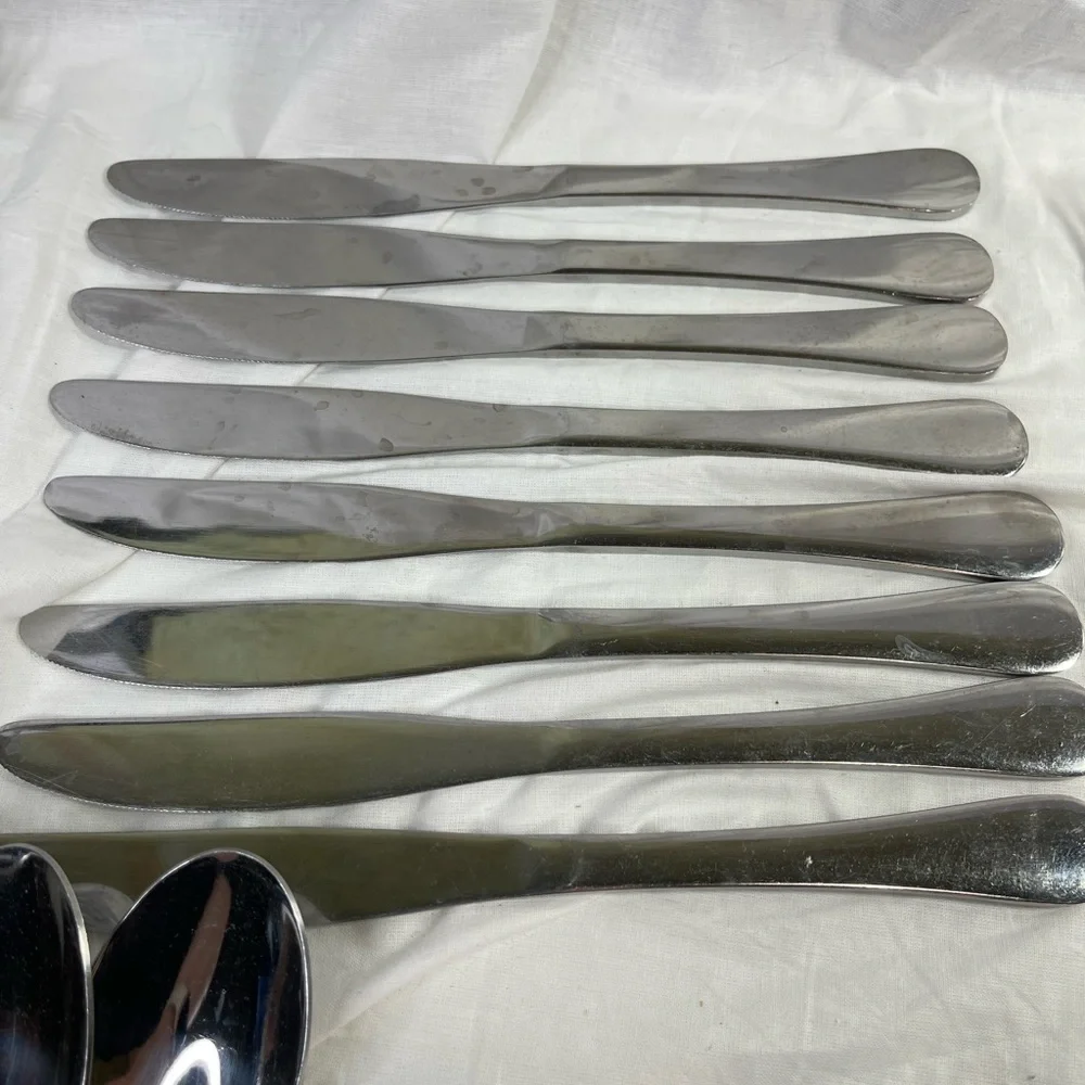 ⭐️Stainless Steel Cutlery Set 35 Pieces, 6 small spoons, 5 small forks